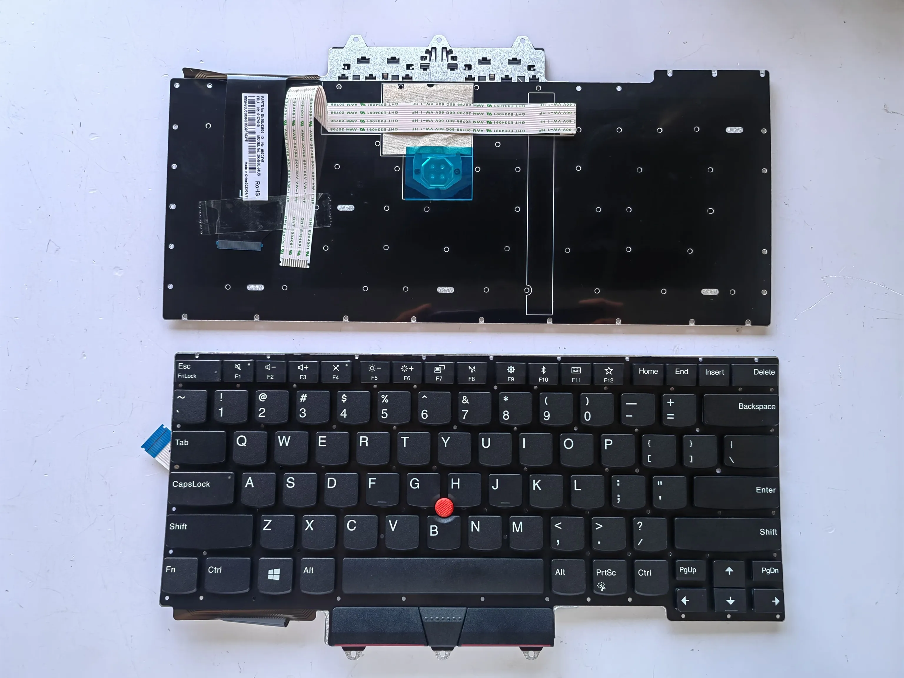 Picture of Laptop US keyboard forNew Replacement Keyboard Laptop For IBM E14 generation/SK full light/E14 GEN1 BLACK With Point (OEM) US US Layout